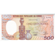 P8d Congo Republic - 500 Francs Year 1991